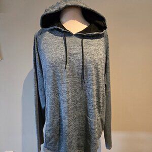 Warehouse One Men’s Space Dye Pullover Hoodie | Size XL | Blue Heather